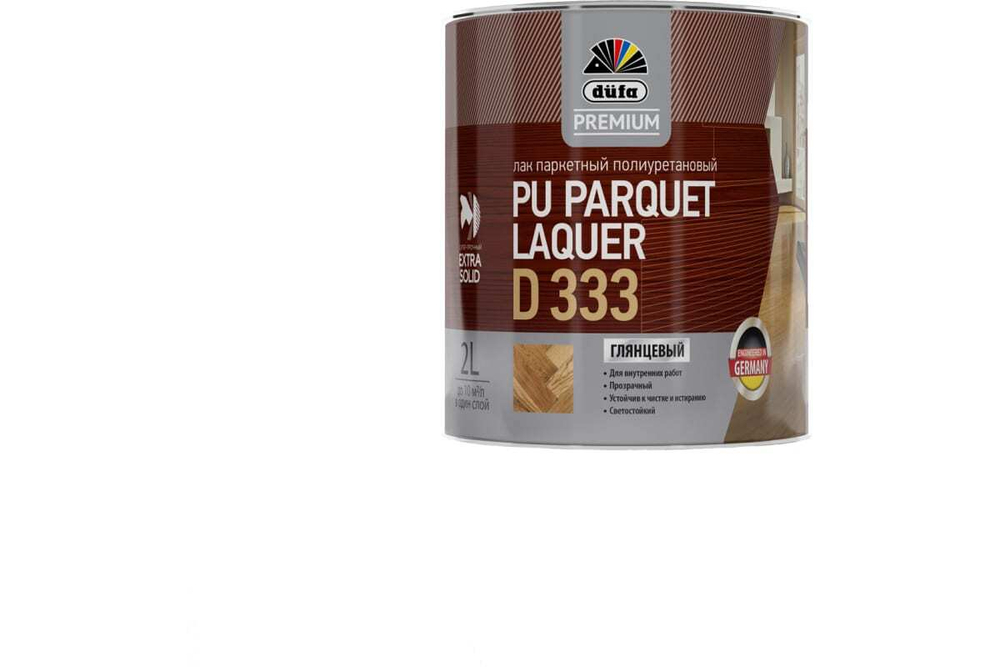 Лак паркетный полиуретановый Dufa Premium PU Parquet Laquer D333 глянцевый 2 л