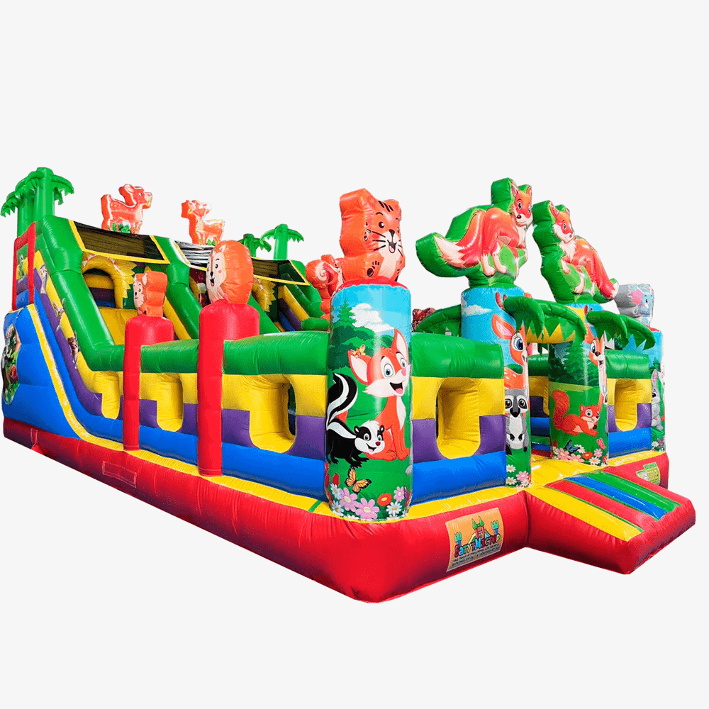 Коммерческий батут "Лесная страна" 10*6*5 м