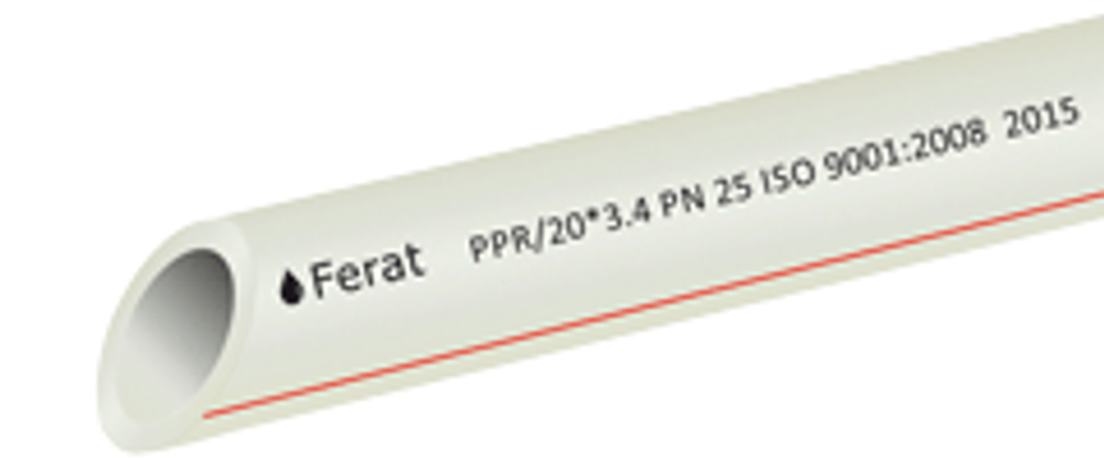 Труба FERAT PPR-HW 25х4,2 PN 20 4м F20134