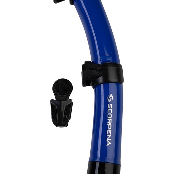 Трубка Scorpena K5 с двумя клапанами синяя