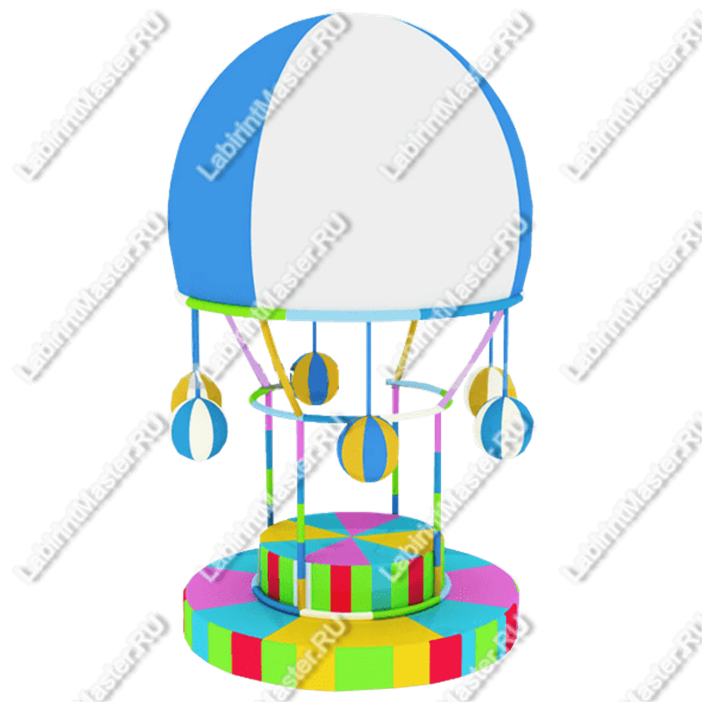 Электрическая карусель детская 4KIDS "Воздушный шар"