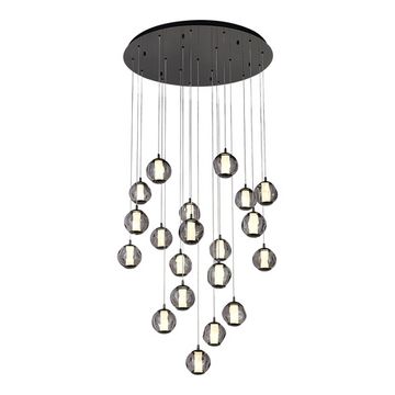 SL6520.403.20 Светильник подвесной ST-Luce черный жемчуг/прозрачно-дымчатый LED 1*100W 4000K HELMI