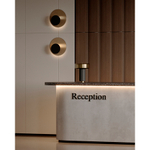 Светильник настенный stone, D35,5х15,5 см, черный/золотистый