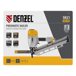 Нейлер пневматический PN2190 для гвоздей SN21 от 50 до 90 мм// Denzel
