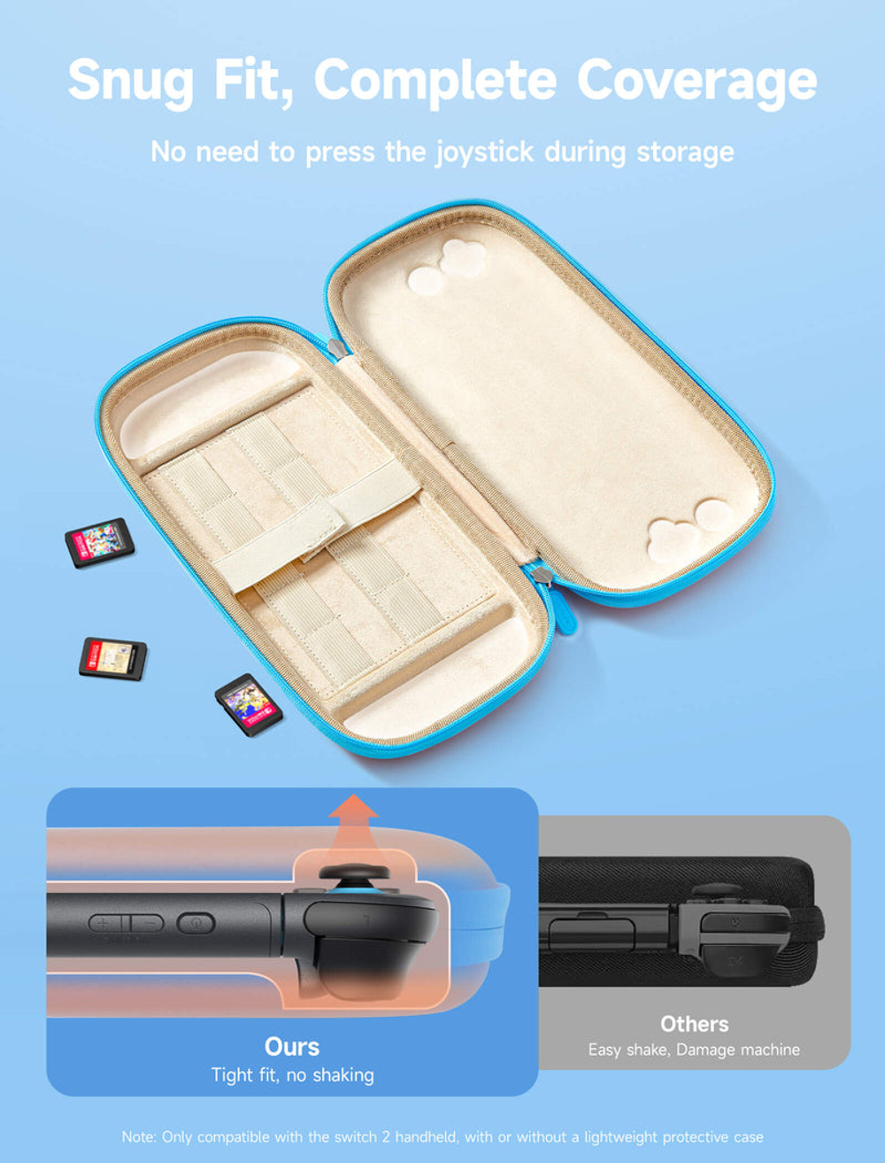 Цветной ультратонкий чехол JSAUX BG0119 для Switch 2, оранжевый
