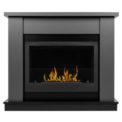 Каминокомплект:Биокамин Firelight BFP/P-3020+Canto Long графит, черный