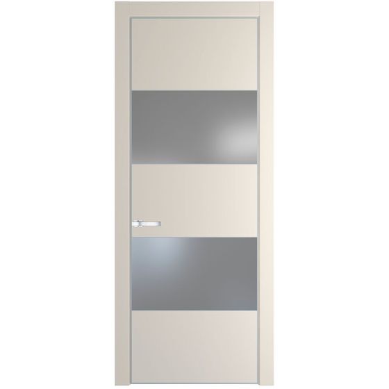 Межкомнатная дверь эмаль Profil Doors 22PA кремовая магнолия со вставкой