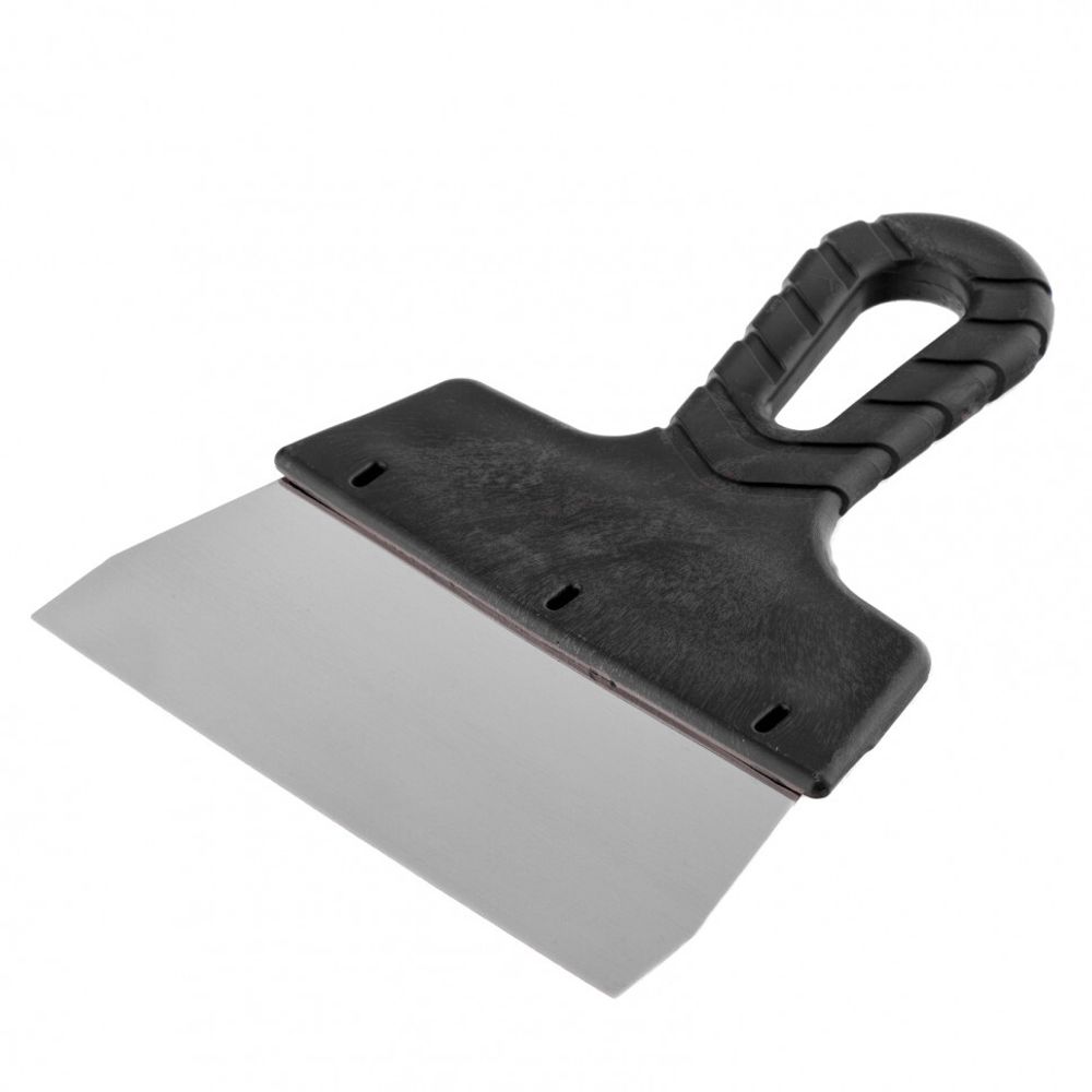 Шпатель 150мм, фасадный, из нержавеющей стали, пластмассовая ручка, Сибртех 85436