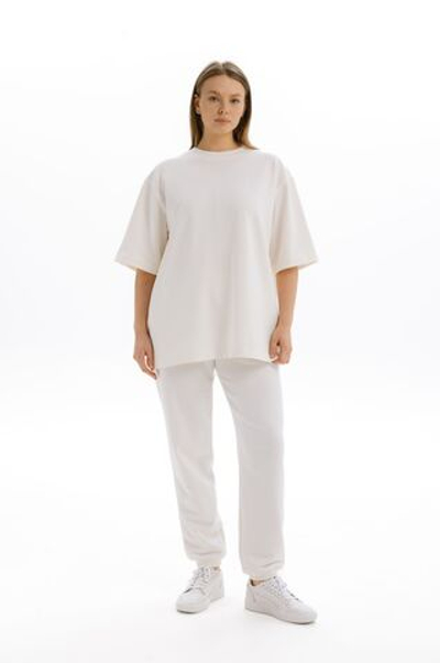 Футболка Mazzika Unisex Oversize OneSize, цвет молоко
