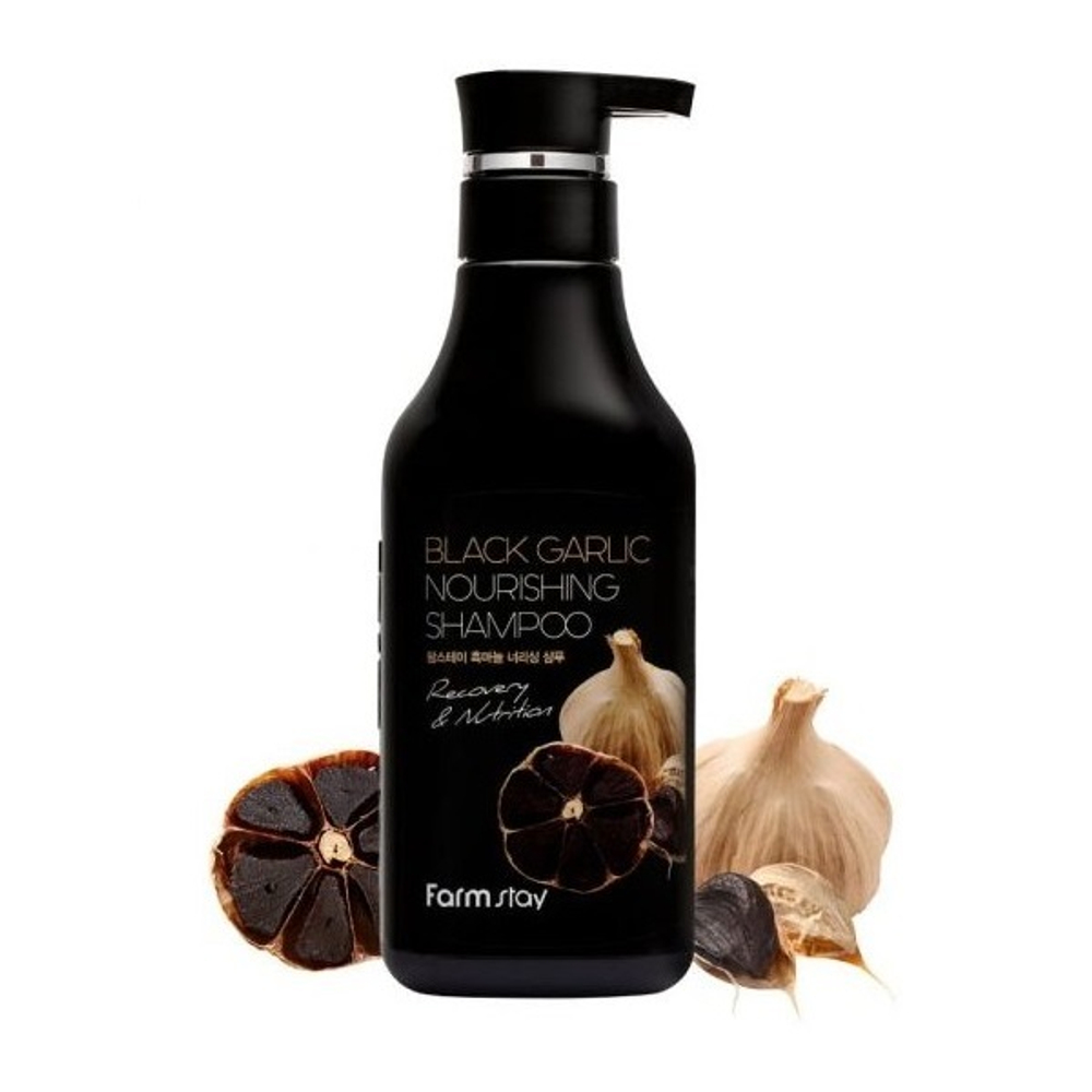 Шампунь питательный с экстрактом черного чеснока FarmStay Black Garlic Nourishing Shampoo