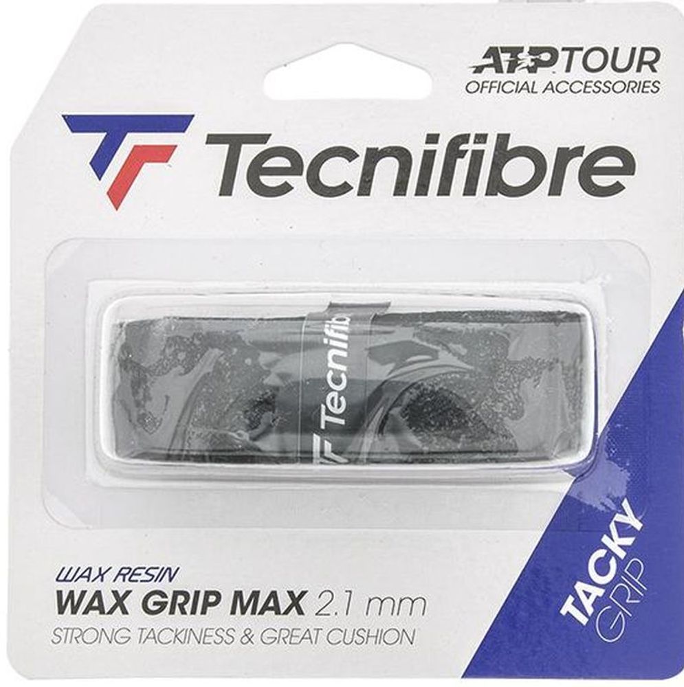 Теннисные намотки базовые Tecnifibre Wax Grip Max black 1P