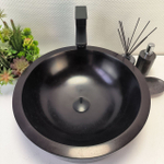 Раковина из андезита Drum Black Medium DA-62997 45*45*15 09