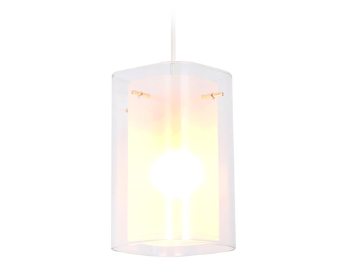 Подвесной светильник TR3680 GD/CL/FR золото/прозрачный/белый матовый E14 max 40W D110*950