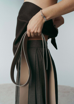 Polène Браслет Ormé Bangle, серо-коричневый