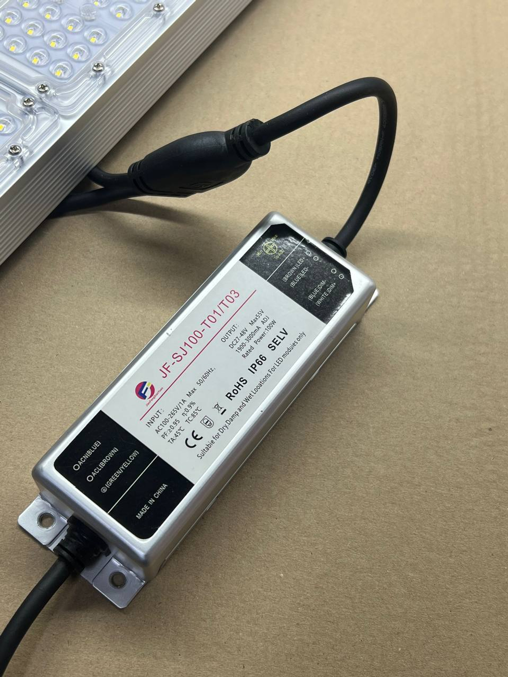 Светодиодный модуль с блоком питания 220в 100Вт 4000К / 5500К IP66, LED