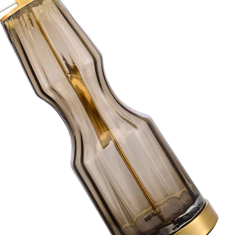 SL1005.704.01 Прикроватная лампа ST-Luce Коньячный,Латунь/Серый E27 1*40W SAYA