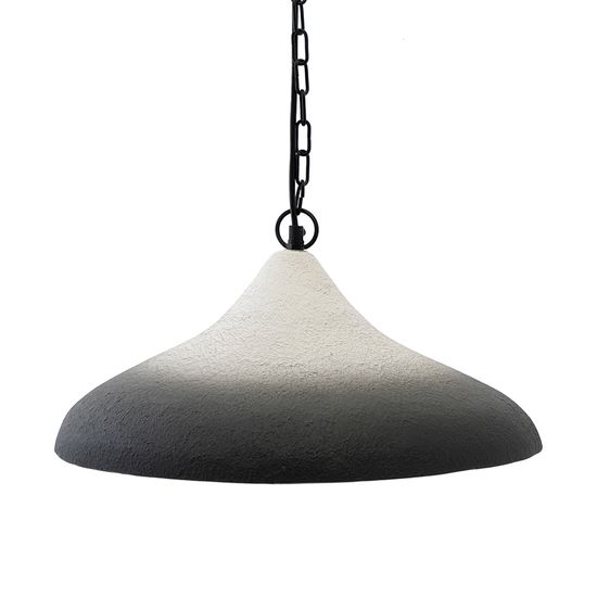 Светильник подвесной sustainable collection, D44х19 см, черный/белый