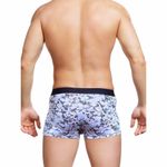 Мужские трусы боксеры серо-голубые с принтом Sergio Dallini SG2311-1