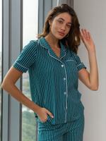 [m]Пижама штаны и рубашка к/р В0243