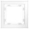 Рамка стеклянная Voltum S70 на 1 пост, (белый,матовый,стекло) VLS110102