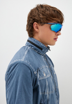 Спортивные очки с диоптриями 720armour RiderB7 / Matte Dark Grey Blue / Smoke Full Blue Ti Lens