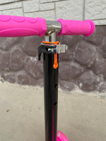 Самокат детский 3-х колесный (2 св. п 120 мм, з 80 мм) руль 54-84 см до 40 кг, розовый U000006Y