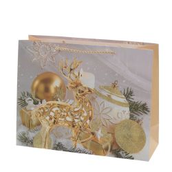 GAEM Пакет подарочный (бумага 210г/м2, блок микс 12шт), L24 W10 H18 см, 4в.