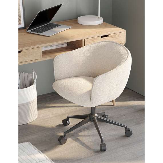 Стул на колесиках Paal, бежевое букле