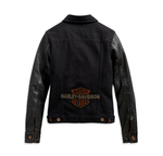 Куртка Logo Leather Sleeve Denim Harley-Davidson -50%