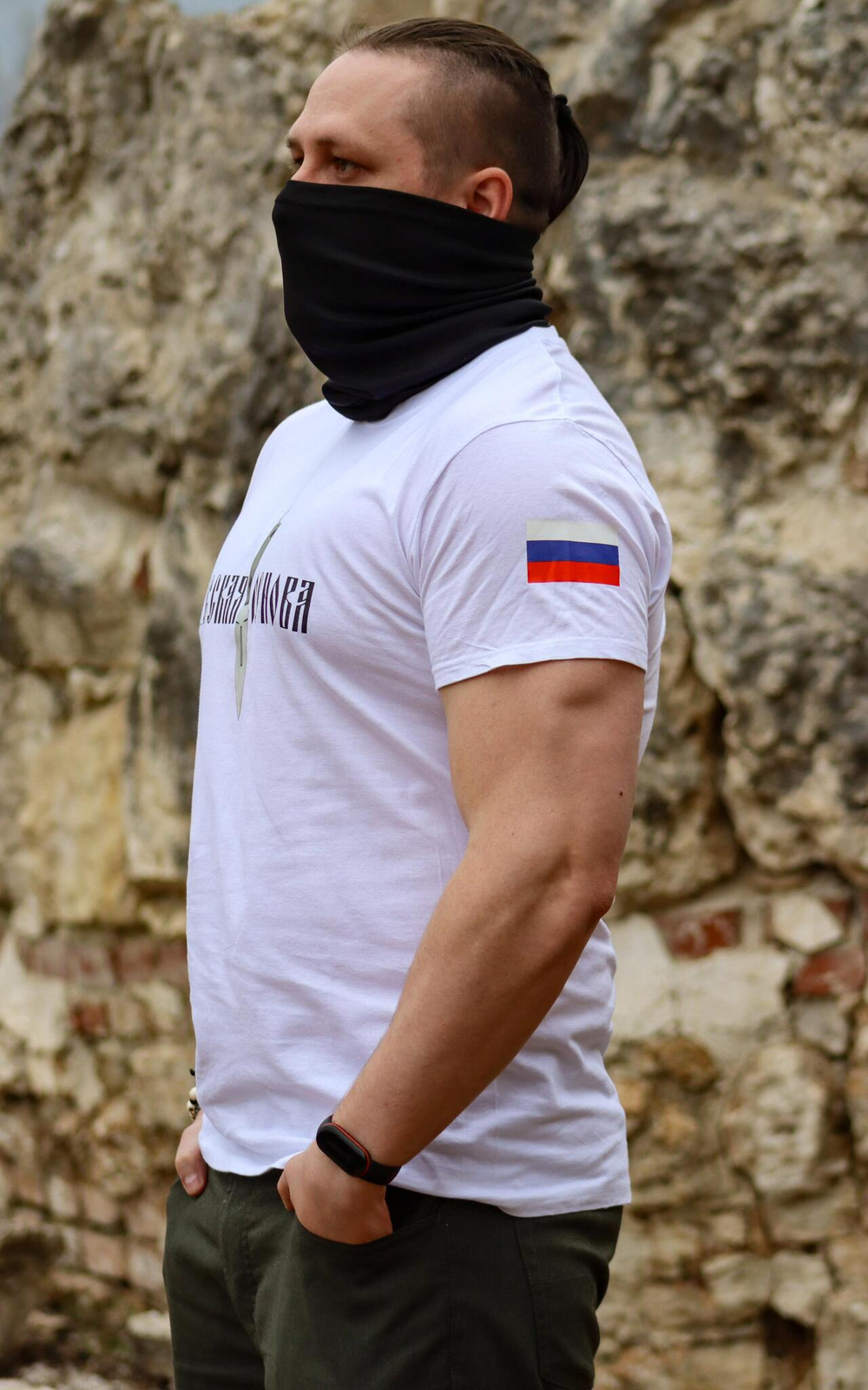 Футболка "Шип", белая