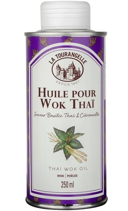 La Tourangelle Thai Wok Oil масло виноградных косточек с тайским базиликом и лимонным сорго, 250 мл