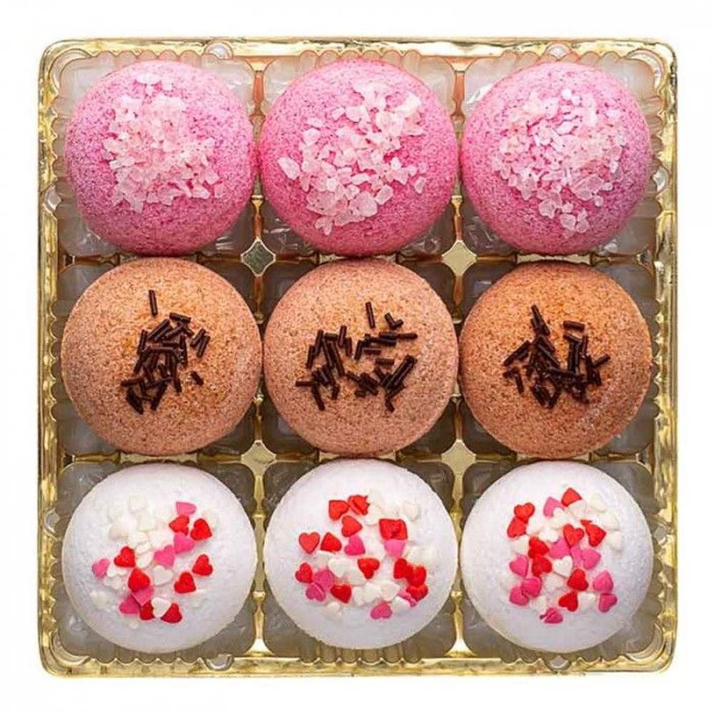 Набор из 9 бурлящих шаров для ванн Candy bath bar «La boite des bonbons»