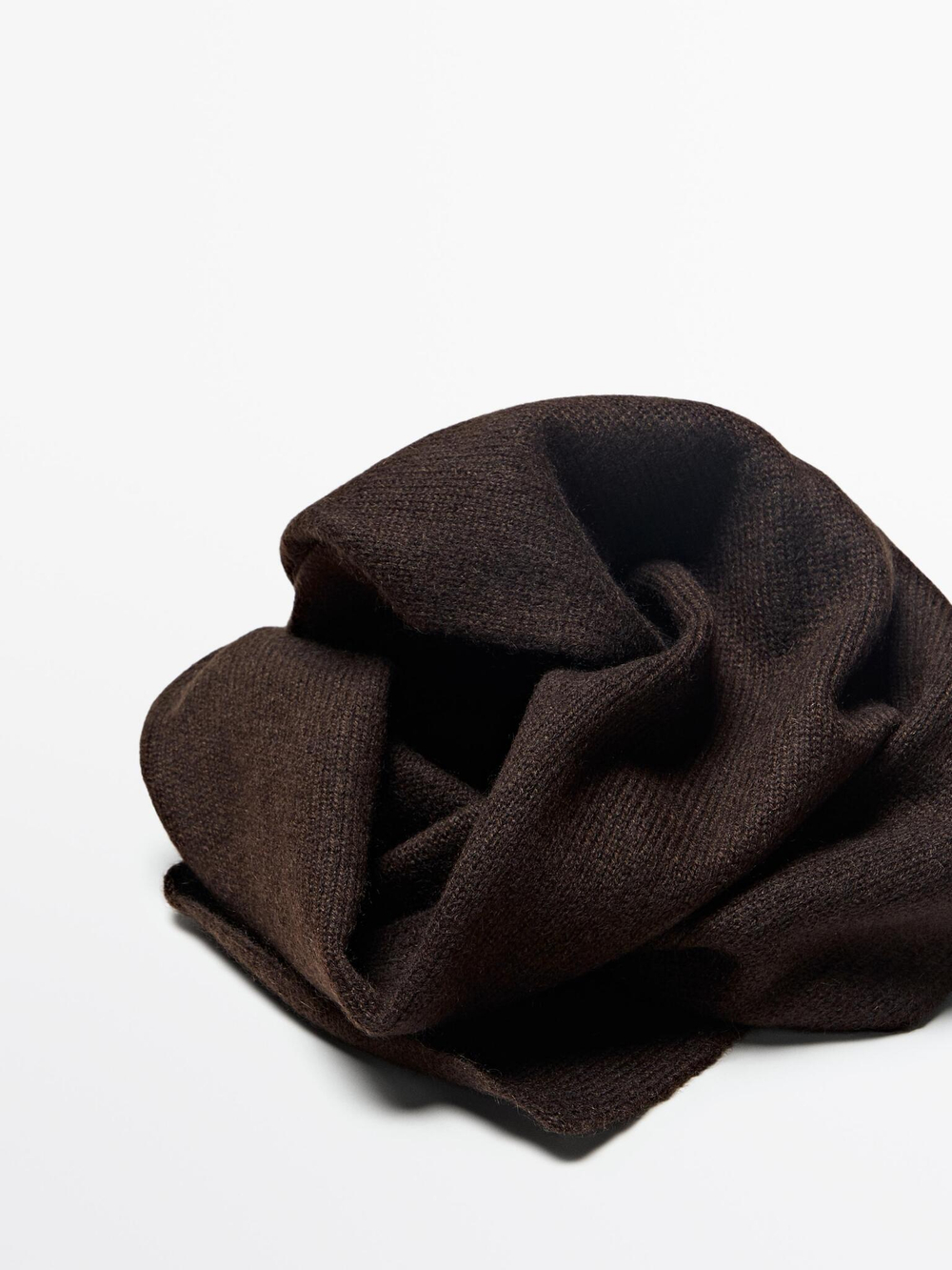 Massimo Dutti Шарф из 100% кашемира, коричневый