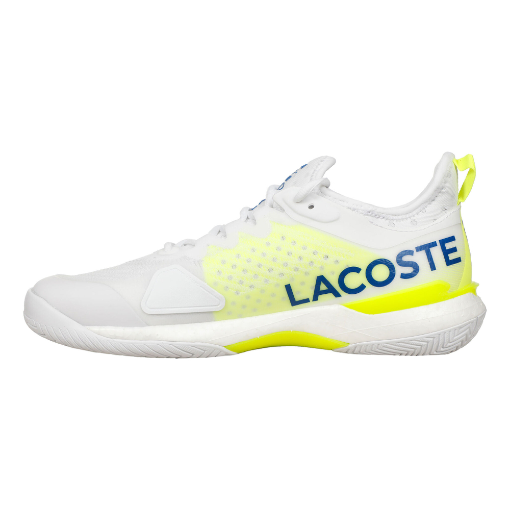 Мужские теннисные кроссовки Lacoste AG-LT Lite All Court Shoe Men - White, Neon Yellow