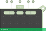 Графический планшет Parblo Ninos S Green