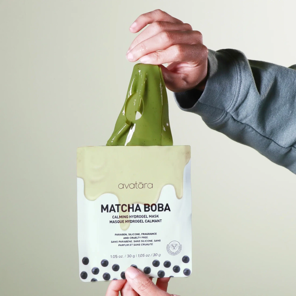 Гидрогелевая маска Avatara Matcha Boba