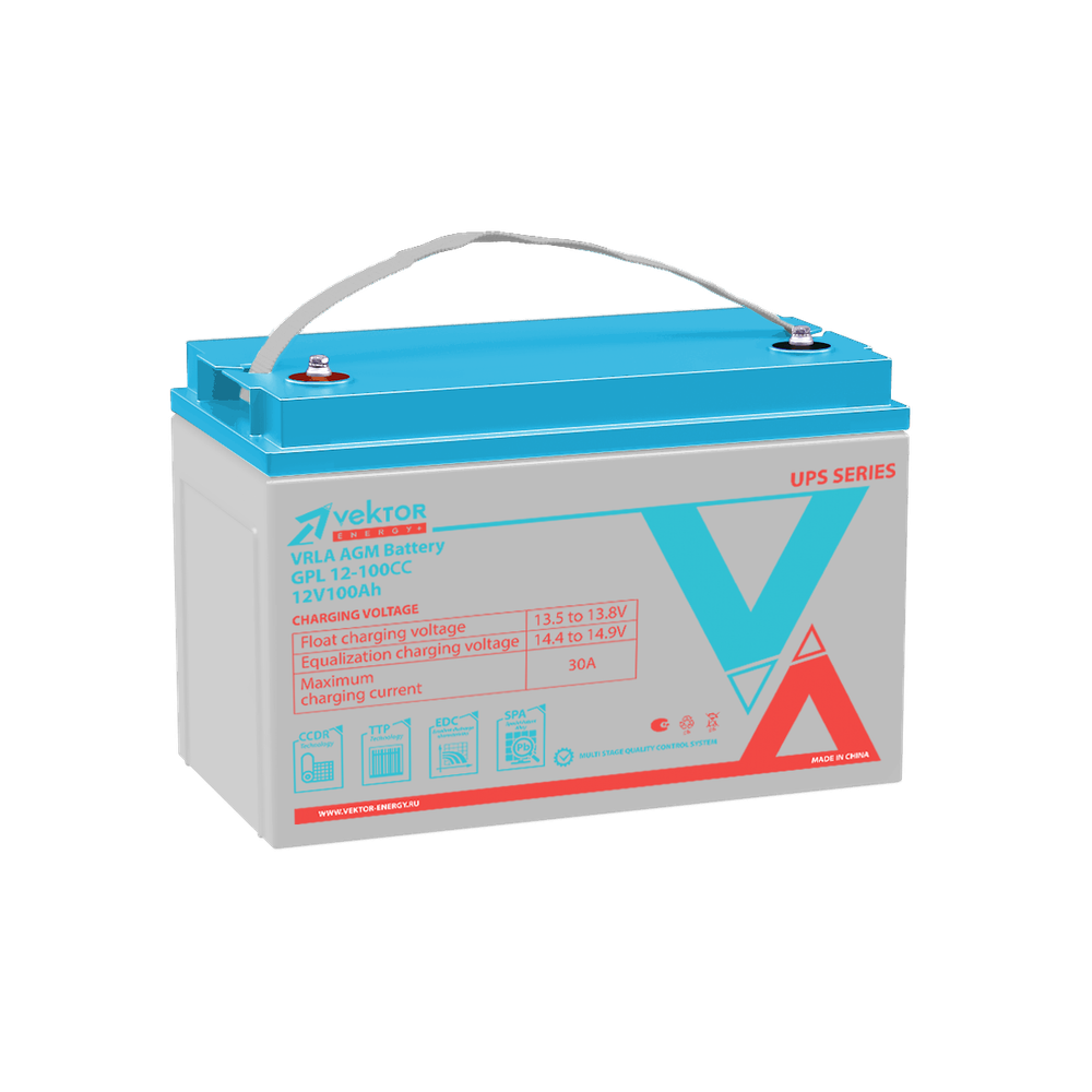 Аккумулятор  VEKTOR ENERGY GPL 12-100СС