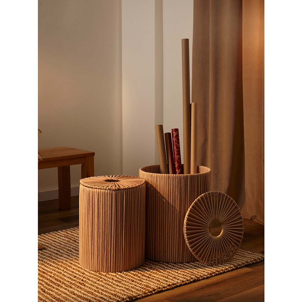 Корзина плетеная dholak beige из коллекции ethnic, размер l