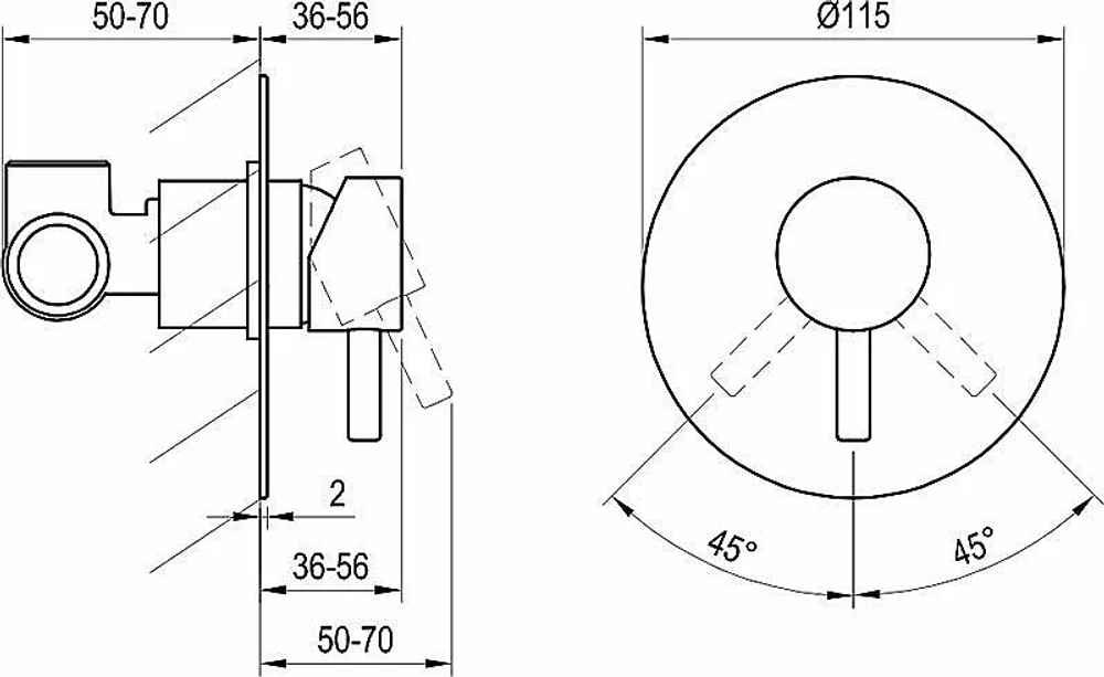 Смеситель для душа Ravak Espirit X070359 розовое золото