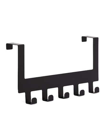 Дверная вешалка DeN 30x15,5 нерж.сталь черный матовый