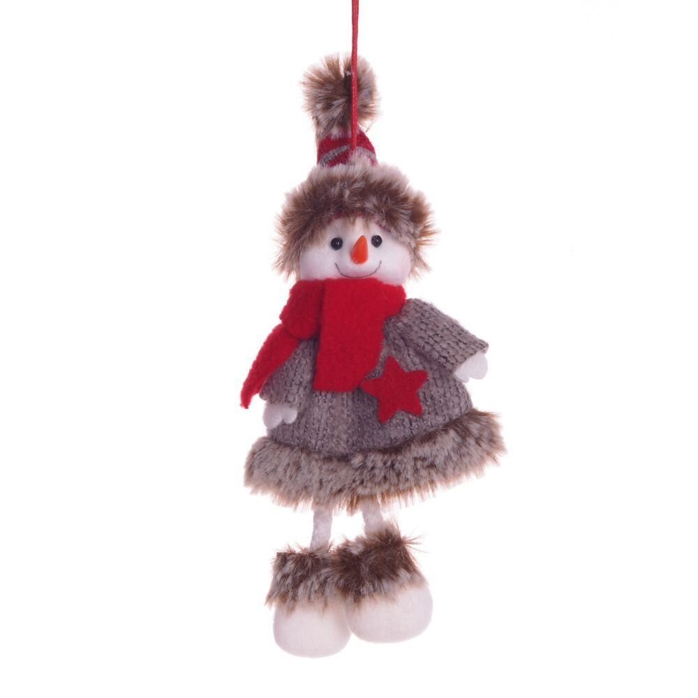 GAEM Изделие декоративное "Снеговик в шубке", L8 W5 H19 см, 4в.