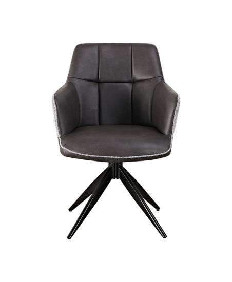 Стул обеденный Naya серый экокожа букле