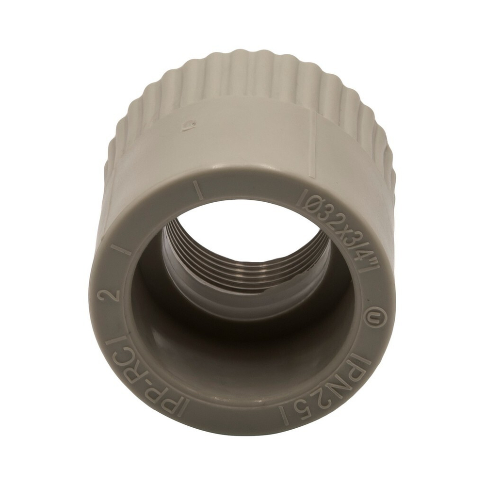 Муфта комб. вн 32х3/4'' EVER® plast  СЕРЫЙ (Россия)