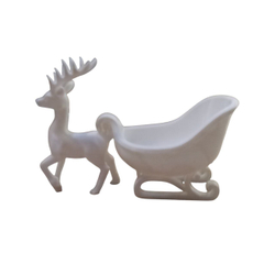 Декор "Олень с санями"