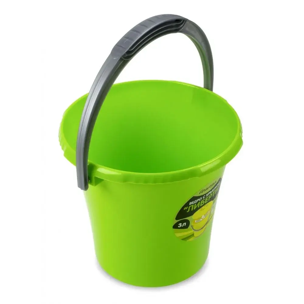 Ведро Либерти 3л салатовое С601САЛ (комплект 19 шт)