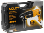 Перфоратор MOLOT MRH 2828 в чемодане, 800 Вт, 3 Дж, 26 мм
