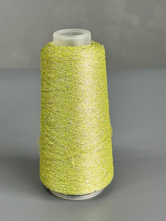 Пряжа Siyue Lurex Sequins пайтка 1,5 мм (17/фисташка голография), 1800м/50гр