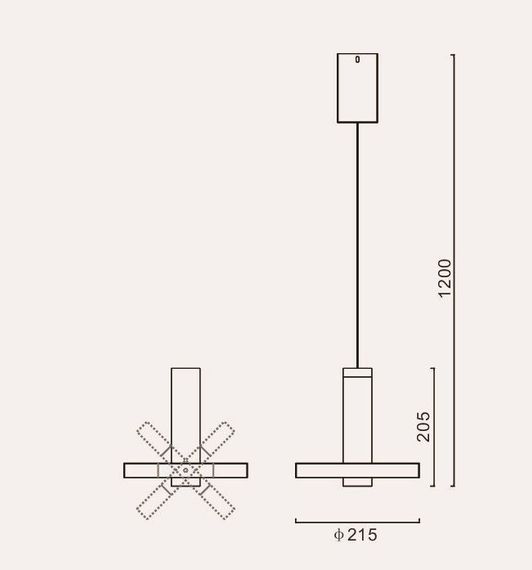Подвесной светодиодный светильник Romatti Cullinan Capellu PD11135Q