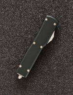 Автоматический складной нож SteelBro UTX-70 T/E Tanto Stonewash 149-10 (черный) фронталка/выкидуха