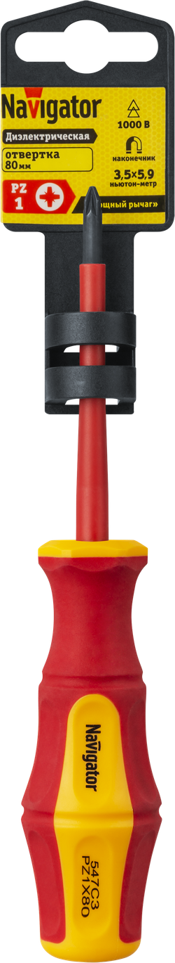 Отвёртка Navigator 93 424 NHT-Otd03-PZ1-80 (диэлектрическая)
